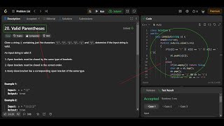 LeetCode Problem 20 Solution | Valid Parentheses Explained with Code Walkthrough | #C++