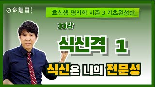 호신샘 명리기초완성반(33강) 식신격 1 - 식신의 나의 전문성, 베풀고 나누고 기르고 키우기  (명담재 호신샘 명리학 시즌3 기초완성반)