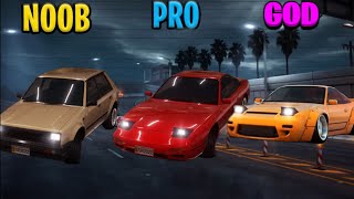 STATIC SHIFT RACING NOOB VS PRO VS GOD