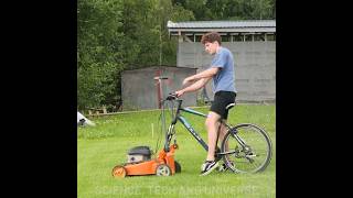 Attaching a Bike To a Lawn Mower!...