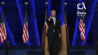 Joe Biden da su primer discurso como presidente electo