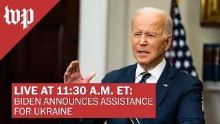 Biden announces additional military aid for Ukraine - 3/16 (FULL LIVE STREAM)