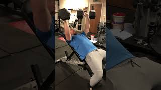 40kg(88lbs) Incline Dumbbell Press x12