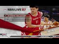 nba live 2007 quick look at game menu retro video game