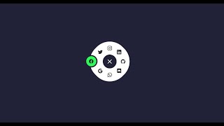 Circular Navigation Menu using only Html CSS & Javascript | CSS Radial Menu.