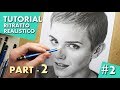 TUTORIAL - Come fare un ritratto realistico a matita - Parte 2/3 - Realistic pencil portrait drawing