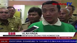 MENPORA Desak PSSI Konsisten | SBR | BANDUNG TV