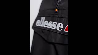 ELLESSE Shiny Monterinin Overhead Windbreaker Pullover Black Men | Zalando