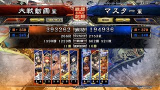 三国志大戦 - マスター - 勇略采配ケニア VS 駿弓美姫憧憬