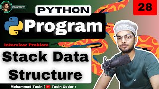 Stack Data Structure using Python ❤️ | Python Programs 🔥| Day 28