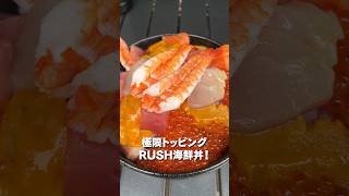 【継続率83％】極限トッピングRUSH海鮮丼が最高すぎた!! #shorts