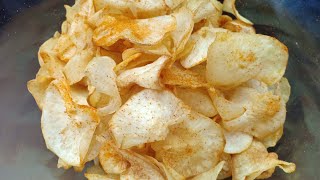 Crispy Tapioca Chips recipe | Cassava chips recipe | Maravalli Chips