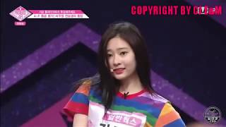 [中字] Produce48 EP1 唱功比較弱的金敏珠等級評價為D