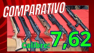 Comparativa PCP Cal 7,62 Snowpeak M25, Carnivore, Bighorn, Hatsan Sniper, FX Panthera, FX Impact M4.