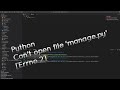 Python : can't open file No such file or directory. solved in seconds.  #django #python #runserver