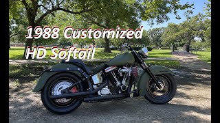 1988 Custom HD Heritage FLST Softail Bike  * Biker's Bike *