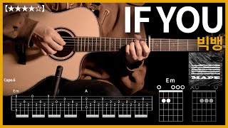 689.빅뱅 - IF YOU 기타커버【★★★★☆】 | Guitar tutorial |ギター 弾いてみた 【TAB譜】