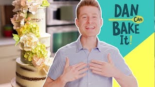 Dan Bakes a Wedding Cake Under $100 🎂 Challenge #3 | Dan Can Bake It | Food Network