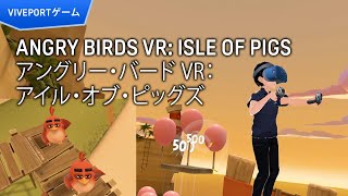 【VIVEPORTインフィニティゲーム紹介】Angry Birds VR: Isle of Pigs アングリー・バード VR：アイル・オブ・ピッグズ (VIVE Cosmos)