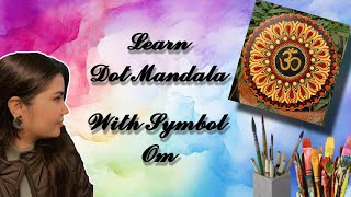 Easy Dot Mandala Live Tutorial🌸 Om Dot mandala🌸 Handmade Wall decor🌸 Home decor item🌸 #art #yt