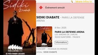 Toute la vérité sur annulation du concert de sidiki diabaté