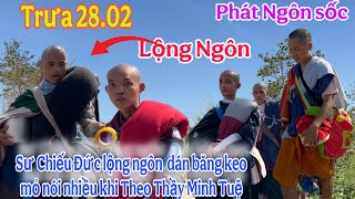 Trưa 28.02: Quá sợ hãi  Sư Chiếu Đức lộng ngôn đòi dám băng keo miệng Phật Tủ