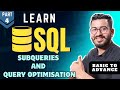 SQL Basic To Advance | Subqueries & Query Optimisation