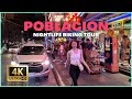 NIGHTLIFE IN P. BURGOS POBLACION Makati  Night Ride Biking Tour Philippines 4K 🇵🇭