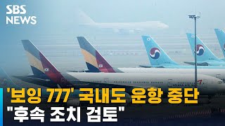 '보잉 777' 국내 29대도 운항 중단…\