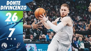 Donte DiVincenzo Scores Season-High 26 Points Against Spurs | 12.29.24