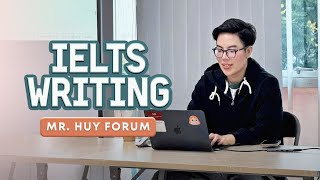 Solve all Writing questions on February 12 on paper with Huy Forum 9.0 IELTS