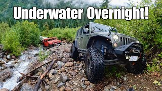 Can A Jeep Rescue A Hummer (with trailer) From A Flooded River?