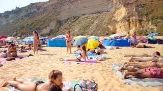 Nazaré crowded beach walk - 16.07.2022 [Portugal] 4K60p