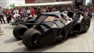 fyi. UNCUT BATMOBILE ROLLS INTO TORONTO