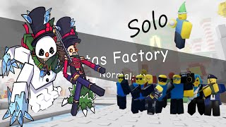 Roblox Doomspire defense Solo Santa's Factory