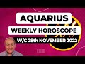 Aquarius Horoscope Weekly Astrology from 28th November 2022