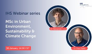 IHS Webinar: Urban Environment, Sustainability & Climate Change Master track (2023)