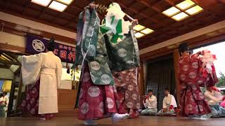 長浜神社 夏季例大祭　宇目神楽社 奉納神楽『五方礼始』その3