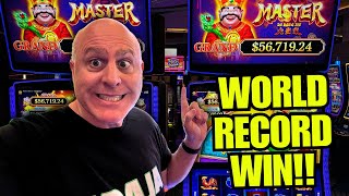 NEW WORLD RECORD!  LARGEST JACKPOT EVER ON MASTER DA DANG JIA SLOTS!!!