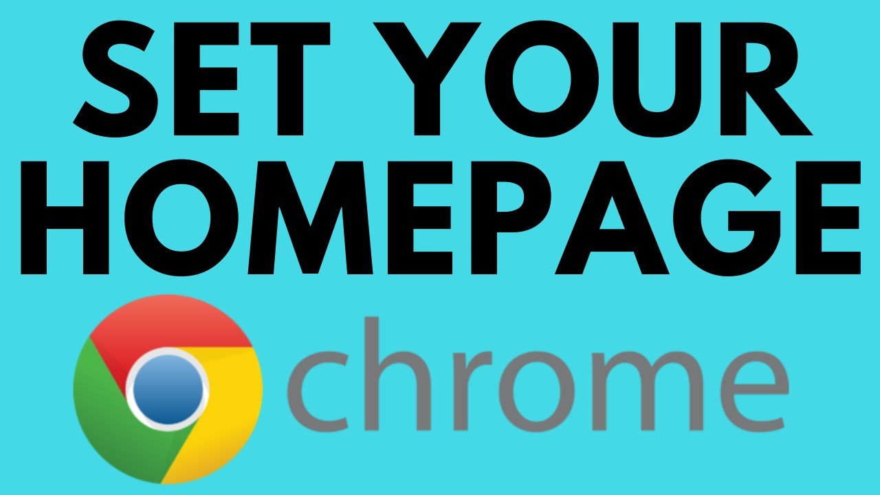 How To Set Google Chrome Homepage - Make Google Your Homepage In Chrome ...