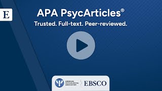 APA PsycArticles: Trusted. Full-text. Peer-reviewed.