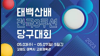 [2023 태백산배 전국3쿠션 당구대회 전문선수_개인전_예선] 김행직(전남) vs 이기전(전북)