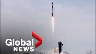 SpaceX launches spy satellite for US military | FULL