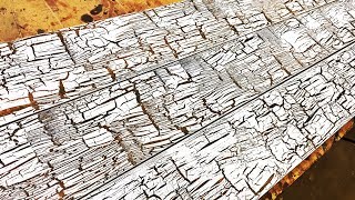 How to Create Cracked / Chipped Paint on New Wood