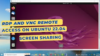 How to Configure VNC and RDP on Ubuntu 22.04 | Remote Access, Screen Sharing