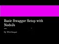 #3. Swagger - Automatic api documentation generate with NodeJs