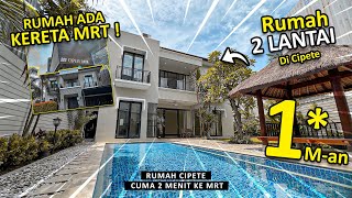 Review Rumah + Ada kereta MRT NYA !!! | Harga 1* Miliar