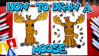 How To Draw A Funny Moose