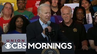 President Biden campaigns for fellow Democrats