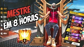 DO OURO AO MESTRE EM 8 HORAS - TOP 1 GLOBAL??? TEMPORADA 12 #FREEFIRE #GARENA